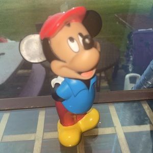 Vintage Disney Mickey Mouse Squeezeable Hard Rubber